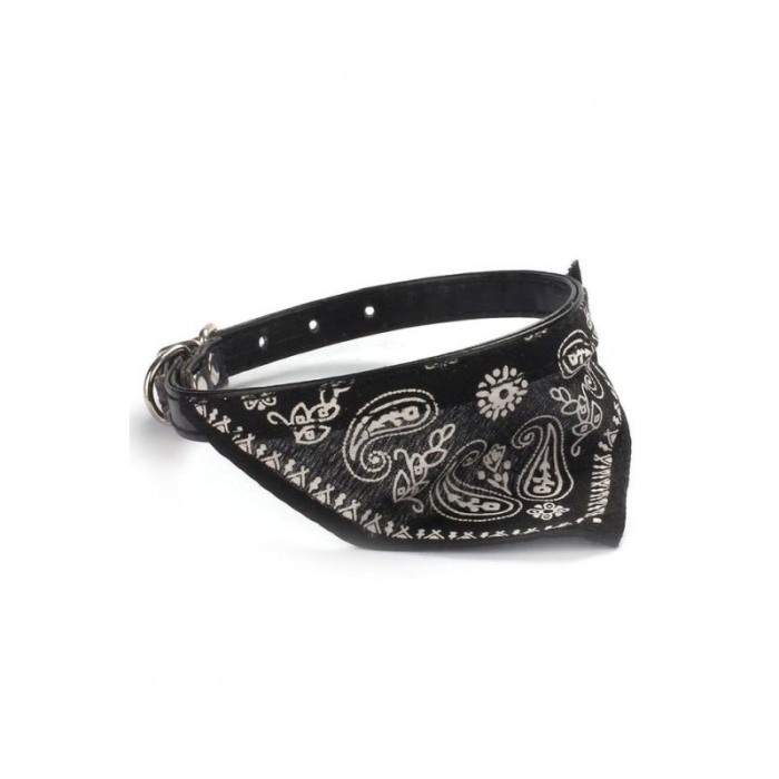 Zgarda cu bandana pentru caini de talie mica, confortabila,neagra,Doty [5]