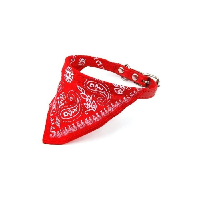 Zgarda cu bandana pentru caini de talie mica, confortabila,rosie,Doty [5]