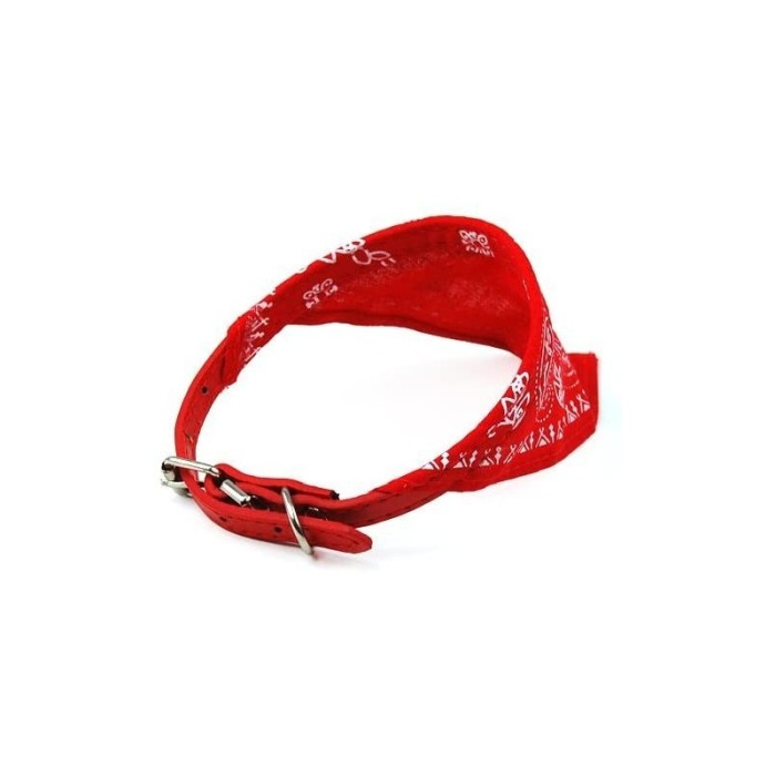 Zgarda cu bandana pentru caini de talie mica, confortabila,rosie,Doty [2]