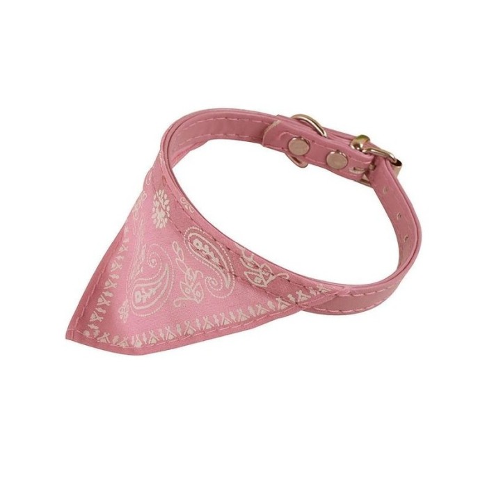 Zgarda cu bandana pentru caini de talie mica, confortabila,roz,Doty [3]