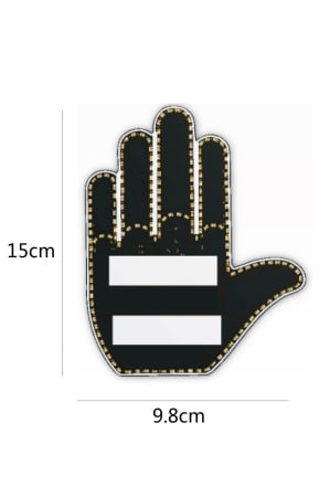 Accesoriu LED FlashHand Doty®, in forma de mana, cu telecomanda, 4 gesturi, de atentionare, pentru masina sau alte spatii, design creativ [4]