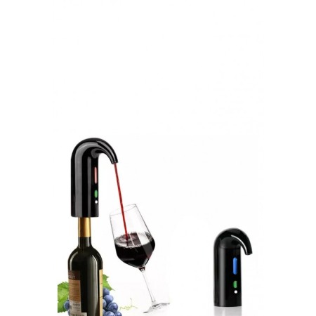 Aerator electric pentru vin Electric Pouring, reincarcabil, design elegant, USB inclus, negru [3]