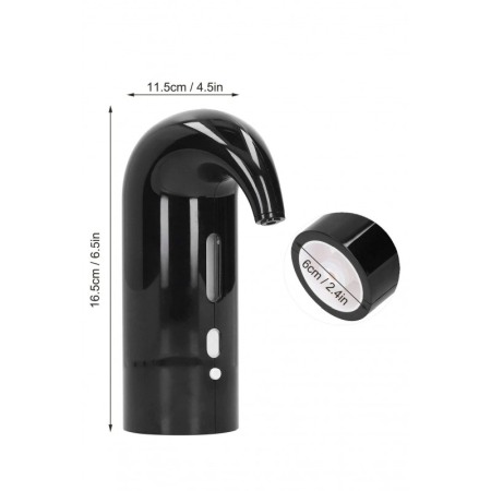 Aerator electric pentru vin Electric Pouring, reincarcabil, design elegant, USB inclus, negru [5]
