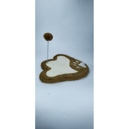 Ansamblu de joaca pentru pisici cu o biluta, forma labuta,contine sisal, maro, doty [2]