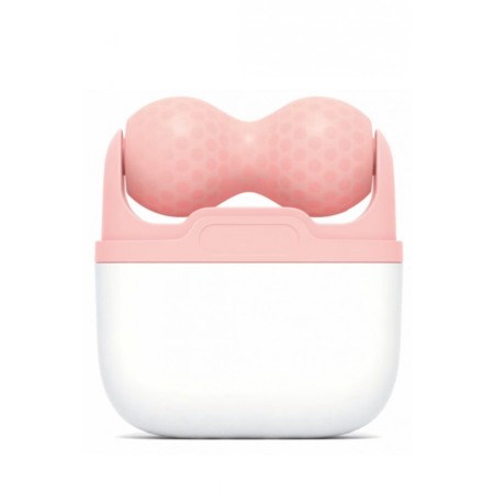 Aparat de masaj IceRejuven Doty®, facial si anticelulitic, cu 2 capete V si W, cu gheata, babypink [4]