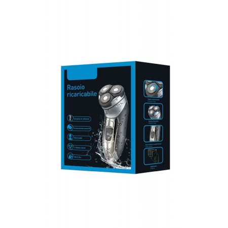 Aparat de ras, 3 w, barbierit umed sau uscat, reincarcabil,silentios, usor de utilizat, usor de transportat,gri, doty [1]