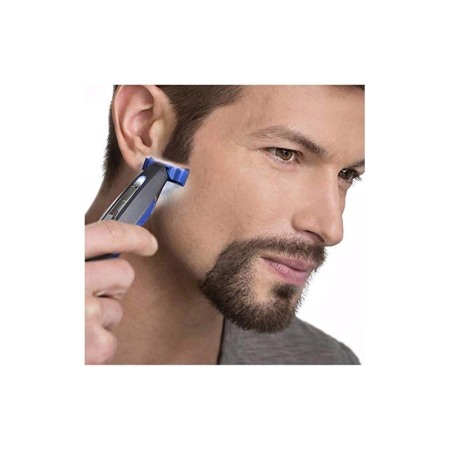 Pentru El - Aparat de ras electric pentru barba EdgesCut, taie, contureaza si rade cu micro precizie,otel inoxidabil, 3 capete de tuns  1 mm