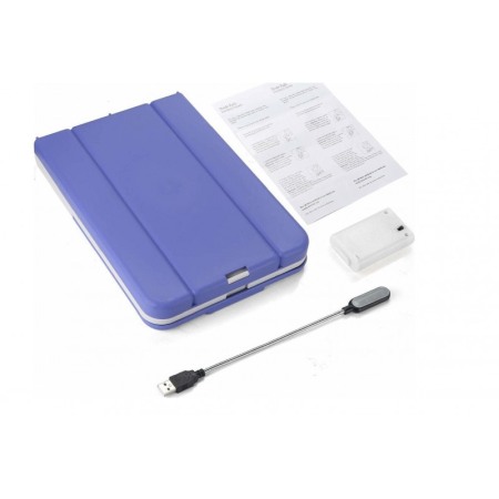 Aparat suport pentru pedichiura Purple Help, lampa led, functioneaza cu baterii, mov/alb,30/21 cm, doty [2]