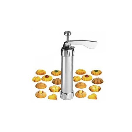 Aparat tip presa pentru fursecuri si prajituri, 10  accesorii pentru forma si 4 pentru ornat incluse, usor de utilizat, doty [6]