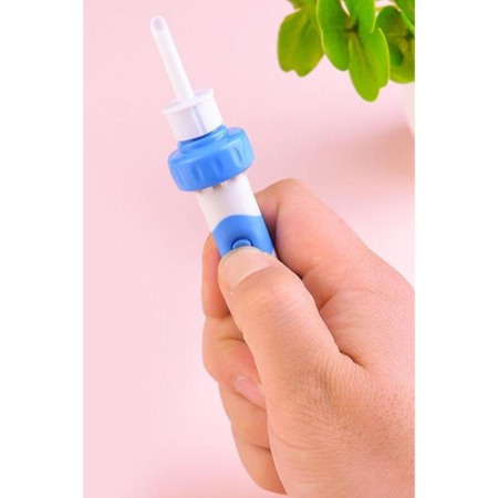 Aspirator pentru urechi Wax Vacuum, cu vibratii si micro-aspirare, pentru adulti si copii, alb/albastru [2]