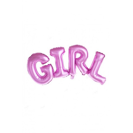 Camera copilului - Balon litere Girl, dimensiune 90 x 35 cm , roz, doty