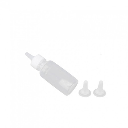Biberon pentru animale, 3 tetine incluse, perie de curatat, 80 ml, alb, Doty®️ [4]