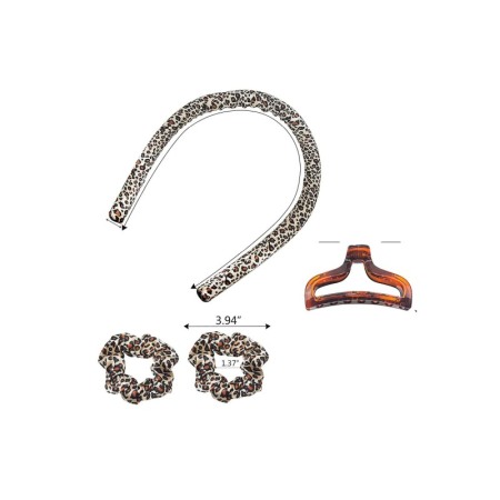 Bigudiu tip panglica RibbonCurl, accesorii incluse, usor de utilizat, 90 cm , print leopard, multicolor [1]
