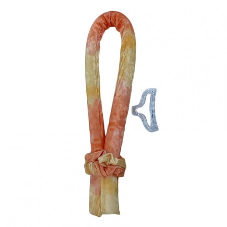 Cadouri unice - Bigudiu tip panglica RibbonCurl, model curcubeu, accesorii incluse, usor de utilizat, 90 cm , portocaliu