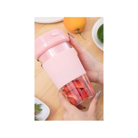 USTENSILE & ARTICOLE BUCATARIE - Blender portabil My Mini Juice, pentru suc de fructe sau smoothie, electric, reincarcare USB, baterie de 2400mAh, usor de folosi