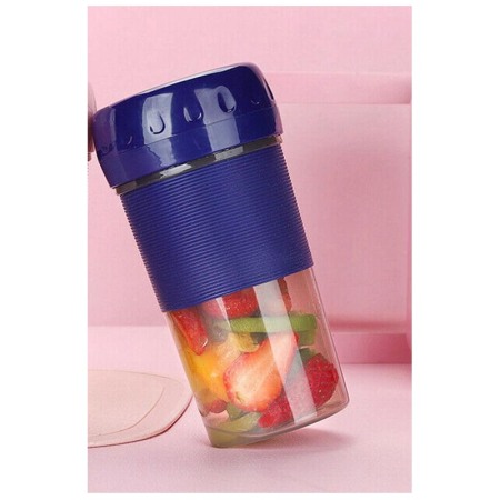 Blender portabil RawJuice, pentru suc de fructe sau smoothie, electric,300 ml, bleumarin [1]