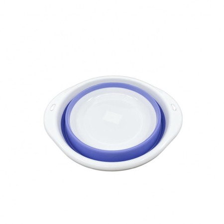 Bol pliabil LunchBowl pentru animalele de companie de talie mare,24x9 cm , alb/mov [3]