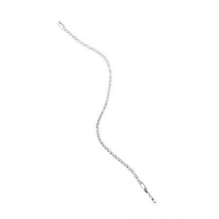 Bratara Grand Doty®, tip tennis, din aliaj, cu pietre din zirconiu, argintiu, 17 cm [1]