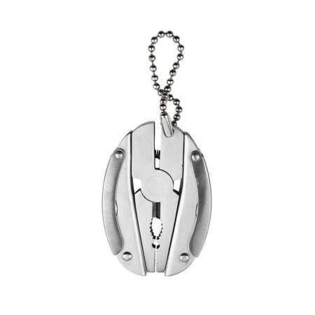 Breloc Multitool KeyBug 6 in 1, otel inoxidabil,design insecta, 5 x 3,5 x 1 cm , practic, argintiu [5]