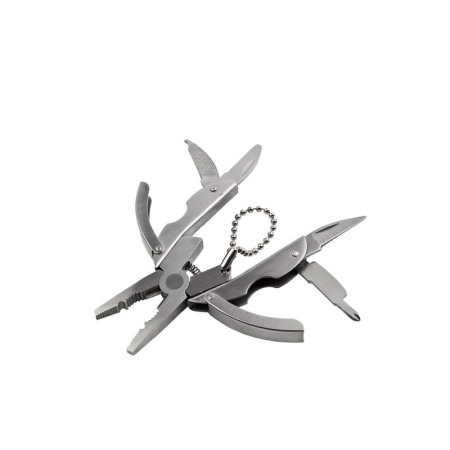 Breloc Multitool KeyBug 6 in 1, otel inoxidabil,design insecta, 5 x 3,5 x 1 cm , practic, argintiu [1]
