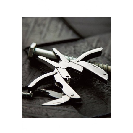 Breloc Multitool KeyBug 6 in 1, otel inoxidabil,design insecta, 5 x 3,5 x 1 cm , practic, argintiu [3]