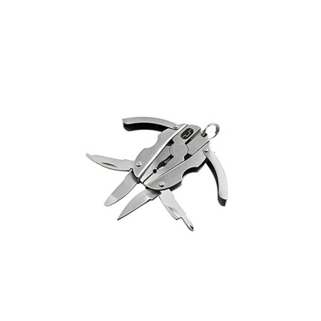 Breloc Multitool KeyBug 6 in 1, otel inoxidabil,design insecta, 5 x 3,5 x 1 cm , practic, argintiu [2]