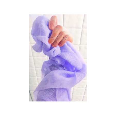 Burete de baie exfoliant BeautyRitual Doty® tip prosop, pentru orice tip de piele, curatare completa, catifelare, mov [6]