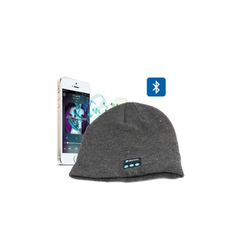 FUN GADGET - Caciula unisex SmartSound, cu casti Bluetooth incorporate si microfon Handsfree, compatibilitate universala, gri, Doty®️