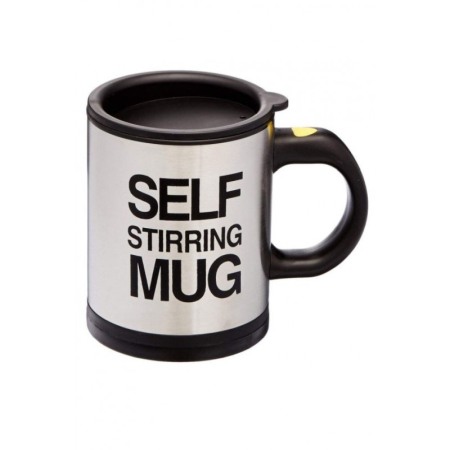 Cana Smart cu autoamestecare si capac cu 2 baterii tip AAA, Self-stirring Mug neagra,350 ml, Doty [3]