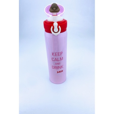 USTENSILE & ARTICOLE BUCATARIE - Cana termos, din otel inoxidabil, design modern cu mesaj , 500 ml,roz, doty