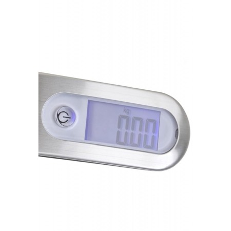 Cantar pentru bagaje PreciseWeight Doty®, digital cu afisaj LCD, Metal, Portabil, Carlig inclus, maxim 50 kg, argintiu [5]