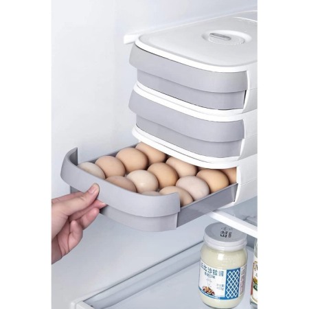 Caserola tip cutie pentru oua EGGS, cu afisarea datei, capacitate 19-21 oua, 32 x 21 x 8 cm, Doty®️ [5]