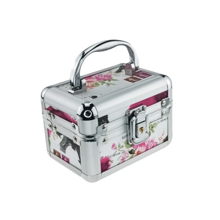 Caseta de bijuterii, cu oglinda si maner, aluminiu,13 cm,  Doty [0]