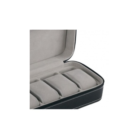 Caseta Transport Ceasuri Piele Ecologica Neagra 6 Spatii [2]