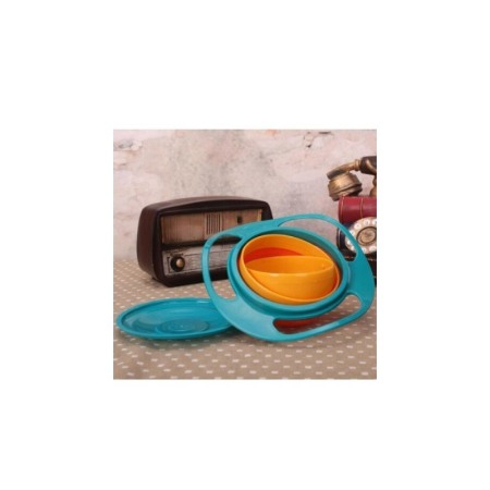Castron hranire Spinning Bowl, pentru bebelusi si copii, multicolor, 17x 18 cm, Doty [3]