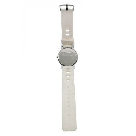 Ceas de mana Caslon Doty®, Quartz, universal, curea din silicon, alb laptos, resigilat [1]