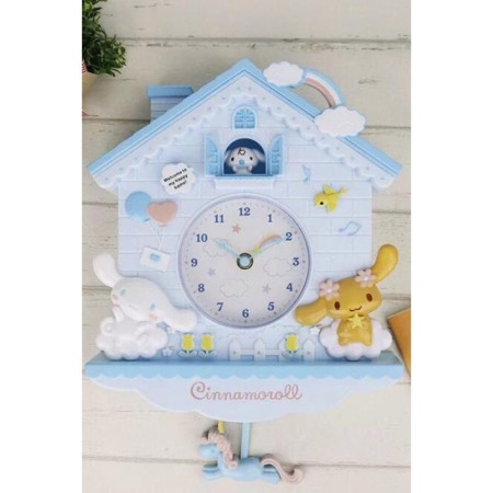 Ceas de perete decorativ Cute Wonderland, pentru camera copilului, 25x30x5 cm, albastru, Doty® [4]