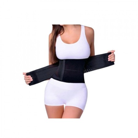Aparate & Accesorii ingrijire personala - Centura Clepsydra Look ,pentru slabit si modelarea taliei, tip corset,adaptare gratuala cu scai pentru talie , L/XL, 70 cm,negru