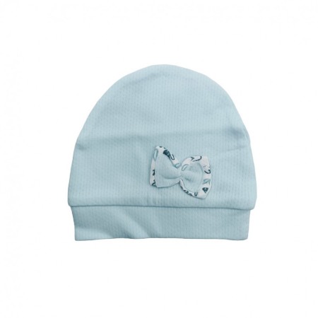 Compleu pentru bebelusi 0-3 luni BabyBlue, 3 piese, 100% bumbac, 56 cm, alb/albastru deschis, Doty®️ [3]