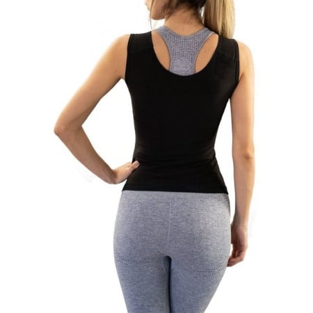 Corset FlatBellY ,L, tip sauna  pentru slabit si modelarea taliei din neopren, cu 3 adaptori graduali pentru talie, Doty [4]