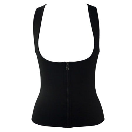 Corset FlatBellY tip sauna  pentru slabit, L ,negru [5]