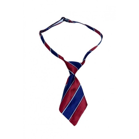 Zgărzi si hamuri pisici - Cravata Fashion Raley, pentru animale de companie, mici,44-32 cm, reglabila, model dungi,rosu/albastru