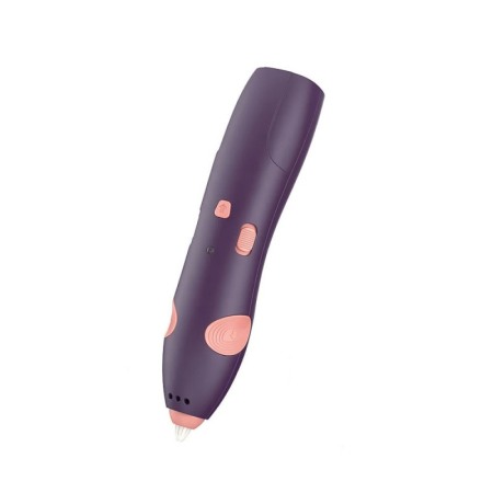 Jucarii & jocuri educative - Creion 3D Violet Pen pentru Desenat Obiecte 3D, filament 1.75 mm, temperatura scazuta, USB inclus, sigur, violet