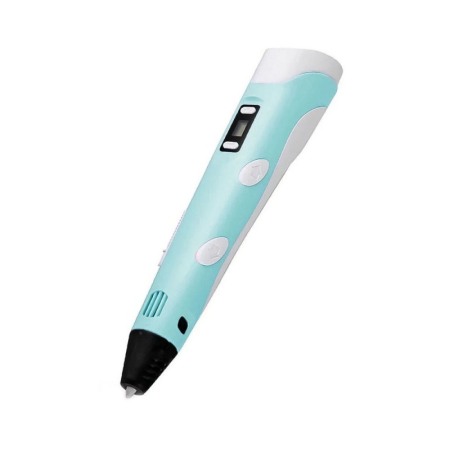 Creion Painting Pen pentru Desenat Obiecte 3D, filament 1.75 mm , temperatura 230C, turcoaz/alb [3]