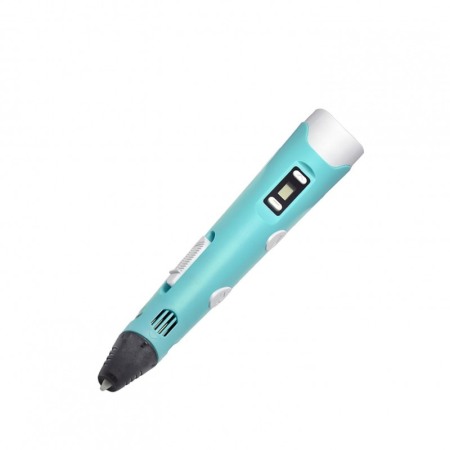 Creion Painting Pen pentru Desenat Obiecte 3D, filament 1.75 mm , temperatura 230C, turcoaz/alb [2]