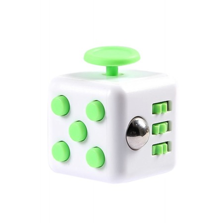 FUN GADGET - Cub senzorial CubeFren', antistress,alb/verde