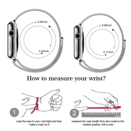 Curea Aurie magnetica din otel inoxidabil, 38 mm compatibila Ceas Apple seria 1, 2 , 3 [2]