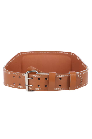 Curea fitness de protectie Waist Lifting Belt Doty®, tip centura, suport talie pentru ridicarea greutatilor, din piele ecologica, 100 cm, reglabila, maro [9]
