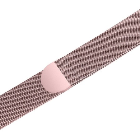 Curea ROSE pink magnetica din otel inoxidabil, 38 mm compatibila Ceas Apple seria 1, 2 , 3 [5]