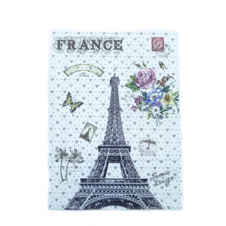 Acasa - Cutie de bijuterii Fairy France, eleganta, cu aplicatii argintii si ilustratii,deschidere cu capac, oglinda, 22 cm,multicolor, d